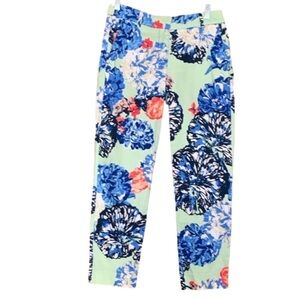 J. Crew floral print skimmer pants Size 0